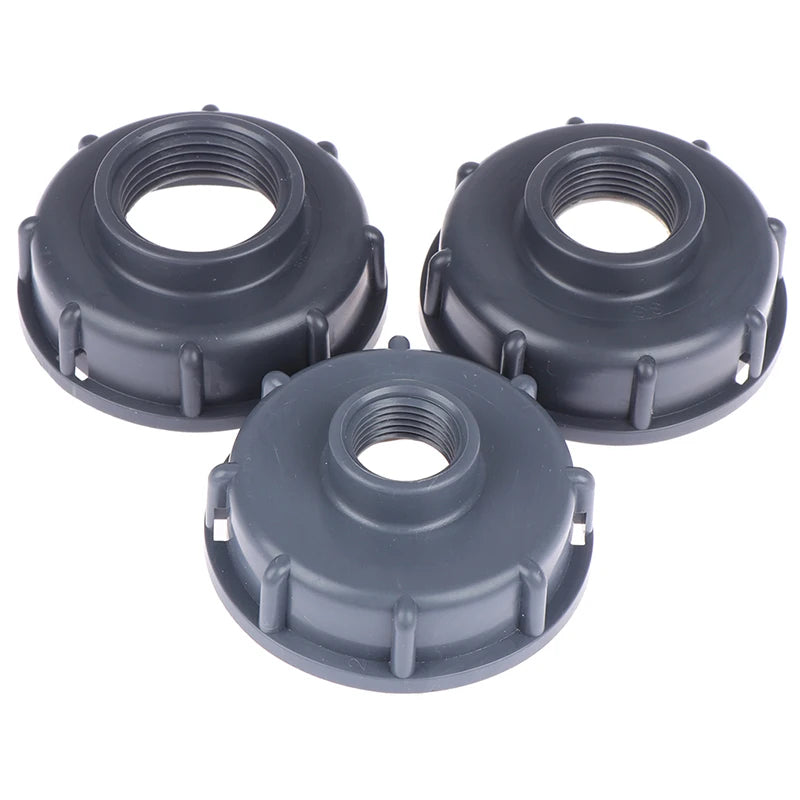 Durable S60X6 Coarse Threaded Cap 60mm Female thread to 1/2",3/4",1" Adaptor Connector IBC Tank fittings IBC Tank Adapter