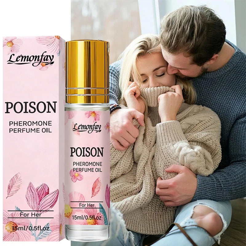 Lemonfay Poison Pheromone Perfume Oil For Her | Alluring Feminine Scent | Long-Lasting Portable Roll-On Fragrance 15ml