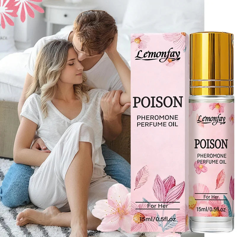 Lemonfay Poison Pheromone Perfume Oil For Her | Alluring Feminine Scent | Long-Lasting Portable Roll-On Fragrance 15ml